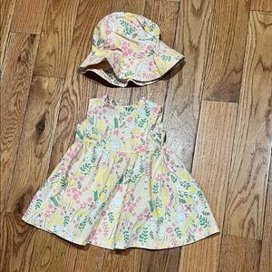 Nine West Floral Baby Outfit in Pink and Yellow